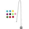 DIYEAH Collana Aromaterapia con Diffusore di Oli Essenziali a Forma di Nota Musicale in Metallo, Design Unico e Traspirante, Accessorio Versatile per Uso Quotidiano