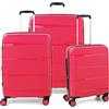 Roncato R-LITE SET VALIGIE (Grande, Medio, Cabina) - Fucsia