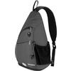 Waterfly Zaino Monospalla Sportivo Sling Bag Zaino Spalla per Uomo, Donna (Grigio Scuro)