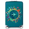 YianBestja Bestja Elastica Proteggi Valigia Suitcase Luggage Cover, Lavabile Viaggio Bagagli Coprire Copri Valigia Copertura per Valigia (Viaggio, L)