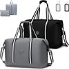 SPAHER 2X Bagaglio a Mano 55x40x23 cm Lufthansa Tui Airways Borsone da Viaggio Pieghevole Donna Uomo Borsa Palestra Cabina Borse a Mano Travel Duffel Bag Borsa da Viaggio per Weekend con Borse Trucco