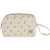 Walking Mum Mimosa Beauty Verde Pasitio & Pasito - Borsa da toilette per bambini - Astuccio da toilette - Verde e Rosa - Per il viaggio e per l'organizzazione del bagno