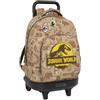 safta Compact Jurassic World Wheeled Backpack One Size