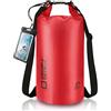OSAH DRYPAK Dry Bag Borsa Impermeabile Mare 5L/10L/20L/30L/40L Sacca Impermeabile con Spallacci e Custodia Impermeabile per Telefono per Sport Acquatici, Kayak, Pesca, Campeggio