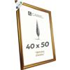 CABBEL Cornice Foto Barocca Oro 40x50 cm AVI - Cornice Vintage Antica con Dettagli Ornamentali, Cornice Elegante per Foto e Poster, Decorazione per Soggiorno o Galleria