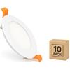 LEDKIA LIGHTING Downlight LED 12W Circolare Faretti Led Incasso per Soffitto Foro Ø 155 mm (Pack 10) 5000K Bianco Freddo