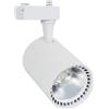 LEDKIA LIGHTING - Faretto LED Binario Monofase 40W | Flusso Luminoso 2800lm | Tecnologia COB | Versatile per Negozi e Showroom | Installazione Facile, Bianco Caldo 3000K