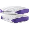 BPC Cuscini Letto Set di 2 40x80 cm in Memory Foam per Dormire con Altezza Regolabile, Cuscini a Doppia Faccia, Guanciali Cervicali Ergonomici, Traspiranti e Ipoallergenici