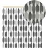 Paluplus Tenda a Piastrine Melange Antimosche in Polietilene, misura 120x225 cm, tenda per porte e finestre, moschiera a pannello, Frangivista e Decorazione, zanzariera per insetti -7138C-2,8 (Grigio)