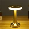 HJLRR Lampada Da Tavolo A Led Senza Fili, Lampada Da Comodino Di Luminosità Del Sensore Di Tocco A 3 Livelli Ricaricabile USB Portatile, Luce Notturna Della Camera Da Letto Del Caffè Del Ristorante Del,oro