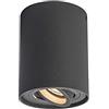 Qazqa rondoo up - Faretto Moderno - 1 luce - Ø 9.65 cm - Grigio scuro - Design - Soggiorno I Camera da letto I Sala da Pranzo I Cucina
