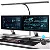 EYOCEAN Lampada da scrivania con controllo gestuale e telecomando, lampada monitor dimmerabile 24W 80cm, lampada da scrivania a luce diurna per ufficio domestico, 5 modalità di temperatura colore