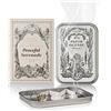 OPTATUM Incenso di carta, serenata pacifica, 48 usi in una scatola di latta | Tea tree & pino, oli essenziali naturali, 1-3 minuti di combustione, fresco profumo legnoso per la casa