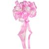 C.X.Y. 20x Coccarde Autotiranti 6cm Auto Fiocco Misura Grande Due Colori (Rosa E Bianco)