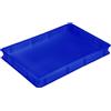 COSE DA CASA Cassetta Porta Impasti Sovrapponibile 60x40 HDPE Idonea al Contatto Alimentare Vari Colori per Anticontaminazione glutine lattosioallergie (BLU 60X40X7)