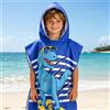 YskerrigToy Poncho Mare Bambino, Dinosauri Accappatoio Poncho Bambino, Ultra Morbido e Assorbente, Poncho da Bagno per Bambini e Bambine, 70 * 150CM