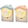 Wetry Luce Notturna Bambini da Presa, Lampada Notte con Sensore Crepuscolare, Luci Notturne per Camera dei Neonati, Corridoio, Scale (Casetta)