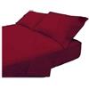 Lingerie Shop Set Lenzuola Letto Singolo Cotone Sotto Sopra + Federa Vari Colori Tinta Unita (Bordo', Singolo)