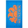 SUNDEK Jin Towel, Telo Mare in Microfibra con Logo (Ref Blue)