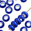 Blausky 30 pezzi 15mm Perline rotonde in ceramica, perline pony in ceramica sfuse con foro grande da 6mm per infilare, perline in porcellana colorate per gioielli fai da te, braccialetti, orecchini
