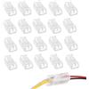 JOYOLA 20 Connettori per Strisce LED COB da 8 mm, 2 pin Connettori Senza Saldature, Adattatori Rapidi per Cavi, Kit di Prolunga Rapida per Strisce LED COB/SMD Impermeabili