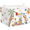 Clastyle Ceste Biancheria Bambini Studio Cestino Giocattoli Vestiti Impermeabile per Ragazzo Ragazza Cestino Portaoggetti per Bagno Cameretta Bucato, Scimmia Libro, 40x30x30 cm