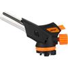 Space Home Qback - Testa di Cannello a Gas con Adattatore - Torcia a Gas con Adattatore - Torcia da Cucina - Accendino - Cannello da Cucina - Accenditore - Ø 22 mm - Design 1