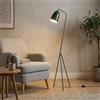 B·LED BARCELONA LED BARCELONA LED Lampada da Terra Design Shoppen Verde, Piantana Treppiede Mid Century Moderna, Paralume Orientabile E27, Lampada da Lettura Scandinava Vintage per Salotto Camera