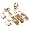LYHYDMA Kit perCreazione di Borsa A Tracolla 7 Pezzi/Set Chiusura in Metallo con Pulsante di Blocco for Borsa da Donna Borsa a Tracolla Accessori Fai da Te(LightGold)