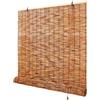 YYDPSHH Naturale Tenda a Rullo in Bambù per Esterno Impermeabili 50 90 100 140 150 160cm Tapparella Bamboo Avvolgibile Tende Veneziane Legno Anti-UV Privacy Per Giardino Gazebo Personalizzate(W150xH120cm)