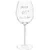 Maturi Bicchiere da vino Maturi Happy 40th Birthday con stelo in argento e diamante - 400 ml