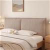 ZCXRYFL Imbottito Copri testiera/cuscino testiera per letto matrimoniale singolo, lavabile spessa Cuscini Schienale Copri Testata Letto copertura protettiva antipolvere(With headboard-150x60x6cm,Brown)