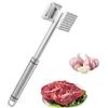 Gyxova Batticarne Acciaio Inox Batticarne in Acciaio Inossidabile Doppia Faccia Batticarne a Martello 27 cm Batti Carne da Cucina per Bistecca Manzo Pollo Maiale bistecche