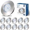 HiBay Faretti Led da Incasso per Cartongesso 5W Ultrasottili Faretti Led Soffitto Incasso 500LM,Bianco Neutro,220VIP44,Foro Ø60mm-65mm per Cucina,Esterno Set di 10