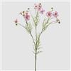 EDG Enzo De Gasperi Cosmos Ramo con Foglie H 65 Cm Pianta Artificiale Rosa