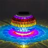 Redlution Lampada solare da tavolo RGB cambia colore LED lampada solare luce notturna a mosaico lampada solare impermeabile per giardino, patio, tavolo, stanza (RGB)
