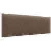 murando - Testiera Letto Singolo Imbottita - Rettangolo - Velluto Qualità - Antimacchia - 30x70 cm 1 Pezzo - Pannelli Decorativi per Pareti - Pannello Imbottito per Camera da Letto - Minimal - Marrone