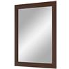 Duisburger-Rahmen24 Flex 35 - Specchio da Parete 40x80 cm con Cornice (Wenge), Specchio su Misura con Striscia di Legno MDF da 35 mm di Larghezza e Parete Posteriore Robusta con Ganci