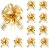 Sploziia 10 fiocchi di grandi dimensioni da 18 cm, oro, per lavori di bricolage, imballaggi, matrimoni, regali di compleanno, Natale