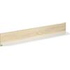 HOMCOM Mensola Galleggiante Mensola da Parete in Legno Balda da Parete per Soggiorno Camera da Letto Corridoio Cucina Bagno 120x15x20 cm Rovere e Bianco