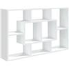Generico Scaffale a Parete Bianco 85x16x52,5 cm in Legno Multistrato