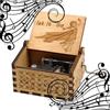 MINGZE Manovella in Legno Music Box meccanismo, varietà di Stili Carillon Creativo Personalizable, Best Gift for Kids Friends (Frozen)