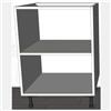 Generico Mobili base cucina colore bianco opaco varie misure (H 72 cm X L 60 cm X P 55,5 cm)