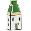 Egan Profumatori Collezione Le Casette. Oggetto Realizzato in Ceramica Smaltata Verde. Dimensione: 8x19 cm. La referenza è 192039