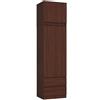 AKORD | Armadio con Estensione | Armadio con Ripiani, e Appendiabiti e Cassetti | 234 cm di Altezza | Mobiletto Cameretta Camera da Letto | Mobili soggiorno | Guardaroba |Wengé