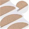 Genérico Tappetini Autoadesivi per Scale 20 pz Beige 65x22,5x3,5 cm,Beige,3.62kg,3365896