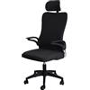 Mswborml Rimovibile Fodera per Sedie da Ufficio con Copri Poggiatesta, Ergonomica Coprisedia per Sedia da Ufficio, Universale Copertura Elasticizzata per Sedia da Gaming, Coprisedie da Gaming,D