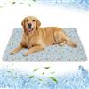 Ninonly Tappetino Refrigerante per Cane Gatti 70x50cm, Tappeto Refrigerante Cuscino Freddo in Lattice Lavabile in Lavatrice, Coperta Rinfrescante Ideale per Interni Auto e Viaggi Estate