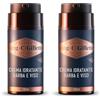 King C. Gillette Crema idratante per viso e barba, ammorbidisce la pelle e la barba, profumo King C, vitamina B, 100 ml, idea regalo per uomo (Confezione da 2)