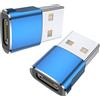TINSOI Adattatore da USB C femmina a USB maschio, confezione da 2 pezzi, cavo di ricarica USB tipo A, compatibile con iPhone 13/12/11 Pro Max XR, Galaxy Note 20 S20 Plus, Google Pixel 5 4 4a 3A 2 XL
